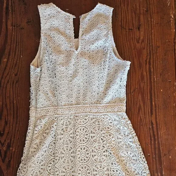 Hollister Women's Dress S Light Blue Sleeveless Crochet - Picture 2 of 3
